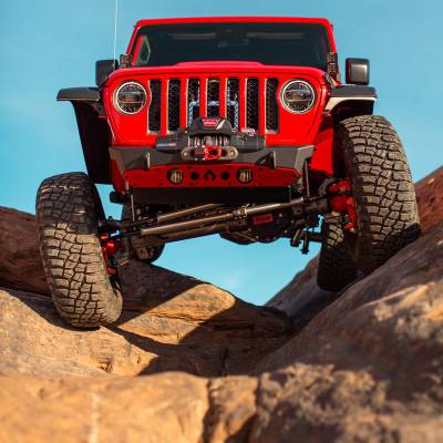 Artec Industries - Artec Bare Steel Nighthawk Front Bumper with Aluminum Skid for JK, JL, and JT - Bare Steel - Image 4