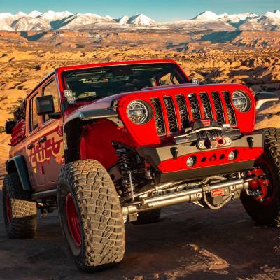 Artec Industries - Artec Bare Steel Nighthawk Front Bumper with Aluminum Skid for JK, JL, and JT - Bare Steel - Image 5