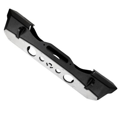 Artec Industries - Artec Powdercoat Nighthawk Front Bumper with Aluminum Skid for JK, JL, and JT - Black Powdercoat - Image 1