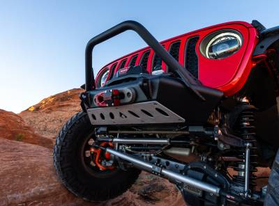 Artec Industries - Artec 07-Up Jeep Wranger/Gladiator High Clearance Front Bumper With Hoop Raw Steel - Image 2