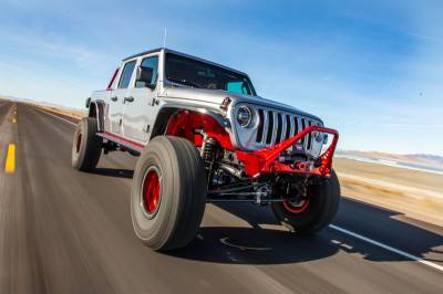 Artec Industries - Artec Bare Steel Nighthawk Mid-tube Stinger Front Bumper with Aluminum Skid for JK, JL, and JT - Bare Steel - Image 7