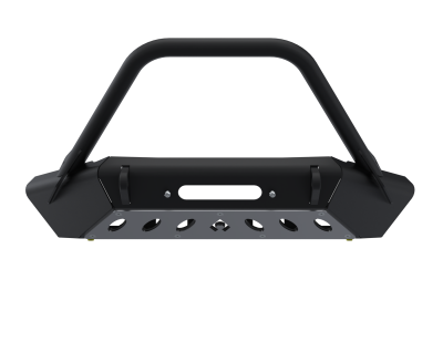 Artec Industries - Artec 07-Up Jeep Wranger/Gladiator High Clearance Front Bumper With Hoop Powdercoat Black Steel - Image 1