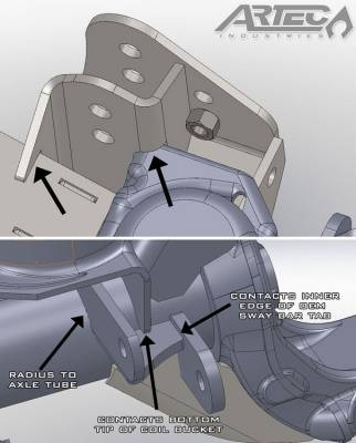 Artec Industries - Artec JK Heavy Duty Raised Tracbar Bracket - Image 3