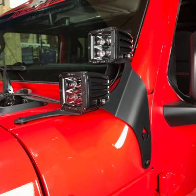 Artec Industries - Artec JL A-Pillar Dual Led Cube Light Mount - Image 2