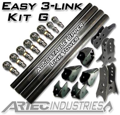 Artec Industries - Artec Easy 3 Link Kit G Adjustable Upper link No Tubing Outside Frame Centered Front Driver Rear Passenger - Image 1