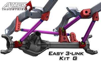 Artec Industries - Artec Easy 3 Link Kit G Adjustable Upper link No Tubing Outside Frame Centered Front Driver Rear Passenger - Image 2