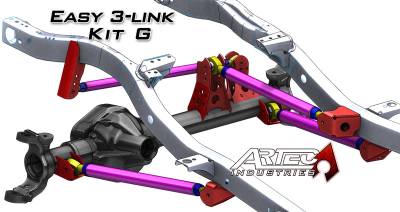 Artec Industries - Artec Easy 3 Link Kit G Adjustable Upper link No Tubing Outside Frame Centered Front Driver Rear Passenger - Image 3