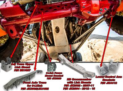 Artec Industries - Artec Jeep JK Front 3-Link Kit 07-18 Wrangler JK Aluminum - Image 2