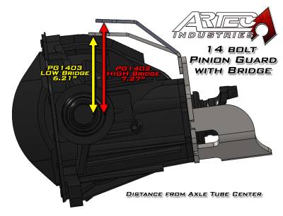 Artec Industries - Artec 14 Bolt Pinion Guard W/Truss Bridge High Artec Industries - Image 3