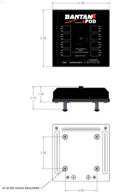 sPOD - sPOD BantamX Touchscreen for Uni with 36 Inch battery cables - Image 5
