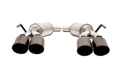 Gibson Performance - Gibson Performance 619718B Black Elite Axle-Back Dual Exhaust System - Ford Explorer - Image 1