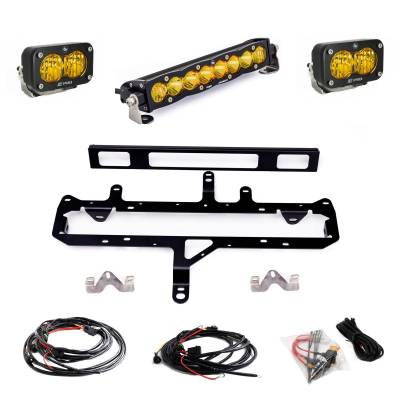 Baja Designs - Baja Designs S8 10-inch/S2 Pro Grille Light Kit 2024-On Toyota Tacoma TRD Pro Baja Amber Baja Designs - Image 2