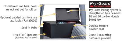 Tuffy Security Products - Tuffy Security Products 020-01 Security Lockbox Set/Speaker And Storage - Image 4