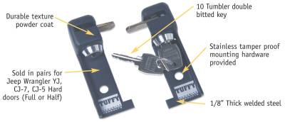 Tuffy Security Products - Tuffy Security Products 037-01 Security Door Locker - Image 2