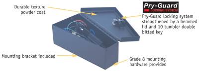 Tuffy Security Products - Tuffy Security Products 027-01 Universal Underhood Lockbox - Image 3