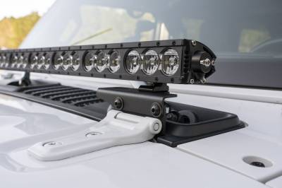 Rugged Ridge - Rugged Ridge 11232.71 Cowl Light Bar Bracket - Image 5