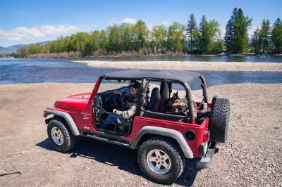 Bestop - Bestop 52531-15 Header Extended Safari Style Bikini Top - Jeep Wrangler TJ - Image 2