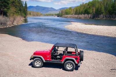 Bestop - Bestop 52531-15 Header Extended Safari Style Bikini Top - Jeep Wrangler TJ - Image 4