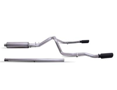 Gibson Performance - Gibson Performance 65713B Black Elite Cat-Back Dual Split Exhaust System - Image 1