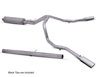 Gibson Performance - Gibson Performance 65714B Black Elite Cat-Back Dual Extreme Exhaust System - Image 1