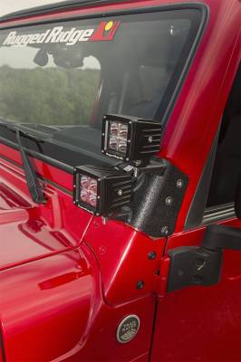 Rugged Ridge - Rugged Ridge 11232.36 A-Pillar Light Mount - Image 3