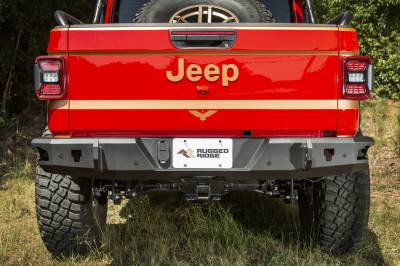 Rugged Ridge - Rugged Ridge 11540.37 Heavy Duty Rear Bumper - Image 4
