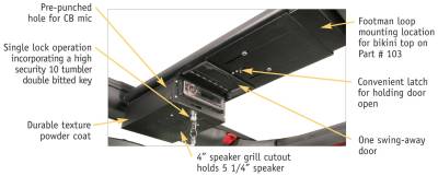 Tuffy Security Products - Tuffy Security Products 142-01 Overhead Console - Image 4