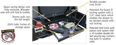 Tuffy Security Products - Tuffy Security Products 130-01 Underseat Drawer - Image 4