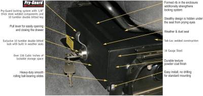 Tuffy Security Products - Tuffy Security Products 248-01 Underseat Drawer - Image 7