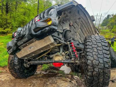 Asfir 4x4 - Asfir 4x4 Steering Rod Skid Plate - Jeep Wrangler JL 18-24 / Gladiator JT 19-24 (Steel MOPAR bumper) - Image 2