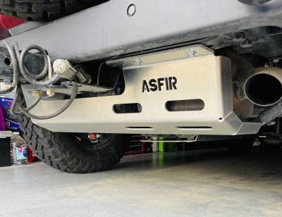 Asfir 4x4 - Asfir 4x4 Muffler & DEF Tank Skid Plate - Jeep Wrangler JL 20-23 (EcoDiesel, with plastic rear bumper) - Image 4