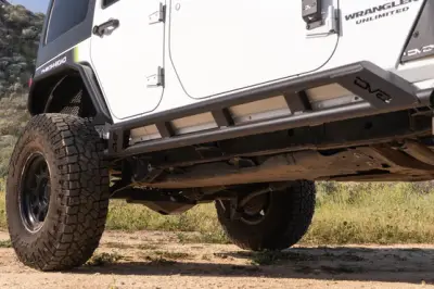 DV8 Offroad - DV8 Offroad 2007-2018 Jeep Wrangler JK 4-Door Rock Sliders - Image 3