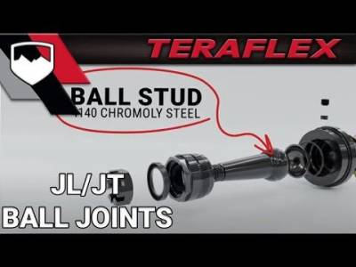 TeraFlex Suspension - TeraFlex Wrangler JL–JT HD Ball Joint Kit–No Knurl (All 4) - Image 3