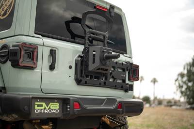 DV8 Offroad - DV8 Offroad 2018-2025 Jeep Wrangler JL DV8 Offroad Spare Tire Carrier - Image 11
