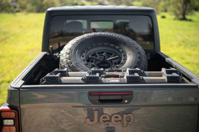 DV8 Offroad - DV8 Offroad 2020-2025 Jeep Gladiator JT DV8 Offroad Adjustable In-Bed Tire Carrier - Image 12