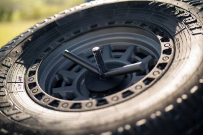 DV8 Offroad - DV8 Offroad 2020-2025 Jeep Gladiator JT DV8 Offroad Adjustable In-Bed Tire Carrier - Image 14