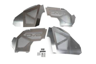 DV8 Offroad - Aluminum Inner Fender Front Pair Jeep JL 2018+ Black - Image 4