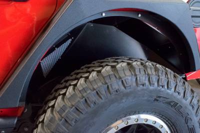 DV8 Offroad - Aluminum Inner Fender Rear Pair Jeep JL 2018+ Black - Image 3