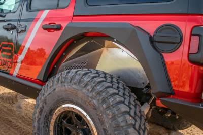 DV8 Offroad - Aluminum Inner Fender Rear Pair Jeep JL 2018+ Black - Image 5