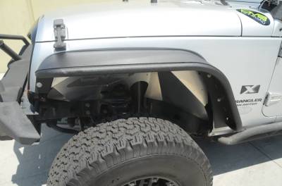 DV8 Offroad - DV8 Aluminum Inner Fender Front Black Jeep JK - Image 11