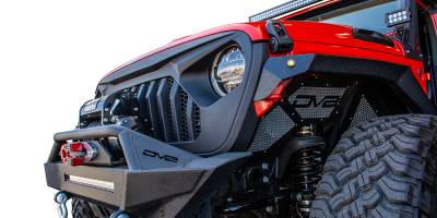 DV8 Offroad - Angry Eyes Grill Black For Jeep Wrangler JL 2018+ - Image 8