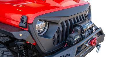 DV8 Offroad - Angry Eyes Grill Black For Jeep Wrangler JL 2018+ - Image 9