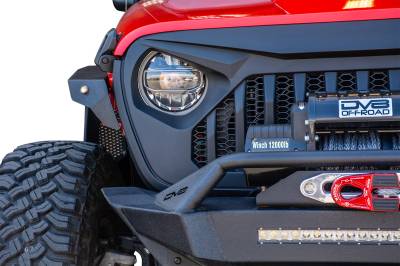 DV8 Offroad - Angry Eyes Grill Black For Jeep Wrangler JL 2018+ - Image 10