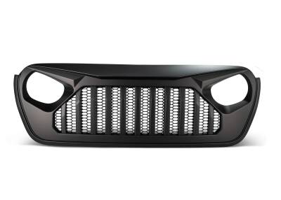 DV8 Offroad - Angry Eyes Grill Black For Jeep Wrangler JL 2018+ - Image 3