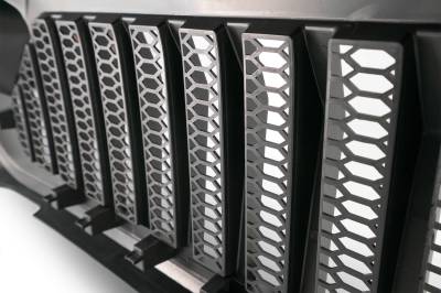 DV8 Offroad - Angry Eyes Grill Black For Jeep Wrangler JL 2018+ - Image 11