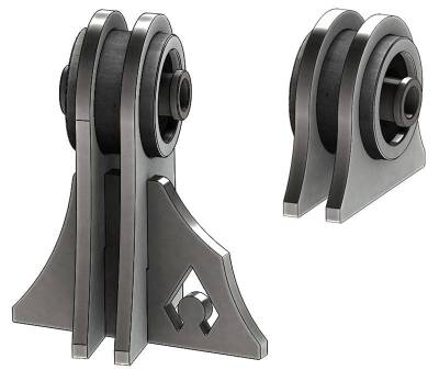 Artec Industries - Artec Jeep TJ Weld On UCA Brackets For Low Pro Front Truss Currie JJ Bushings 7/16 Inch Bolt Size - Image 2
