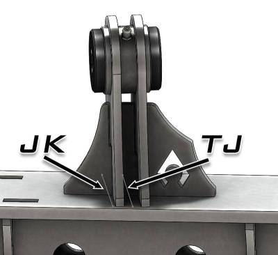 Artec Industries - Artec Jeep TJ Weld On UCA Brackets For Low Pro Front Truss Currie JJ Bushings 1/2 Inch Bolt Size - Image 4