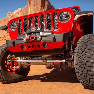 Artec Industries - Artec Bare Steel Nighthawk Front Bumper with Aluminum Skid for JK, JL, and JT - Bare Steel - Image 3