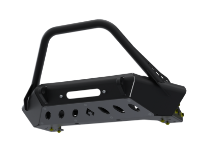 Artec Industries - Artec 07-Up Jeep Wranger/Gladiator High Clearance Front Bumper With Hoop Raw Steel - Image 3