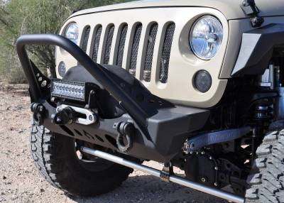 Artec Industries - Artec NightHawk Jeep JK Front Bumper W/Mid Tube Stinger - Image 4